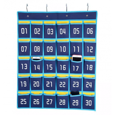 Cell phone Classroom Organizer Pocket Chart